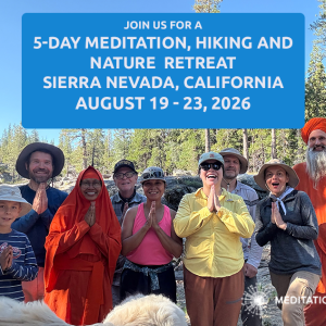5-Day Meditation, Hiking, and Backpacking, California, August 19 - 23, 2026